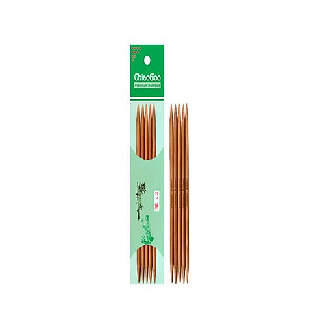 ChiaoGoo Dpointed 15cm bamboo needles